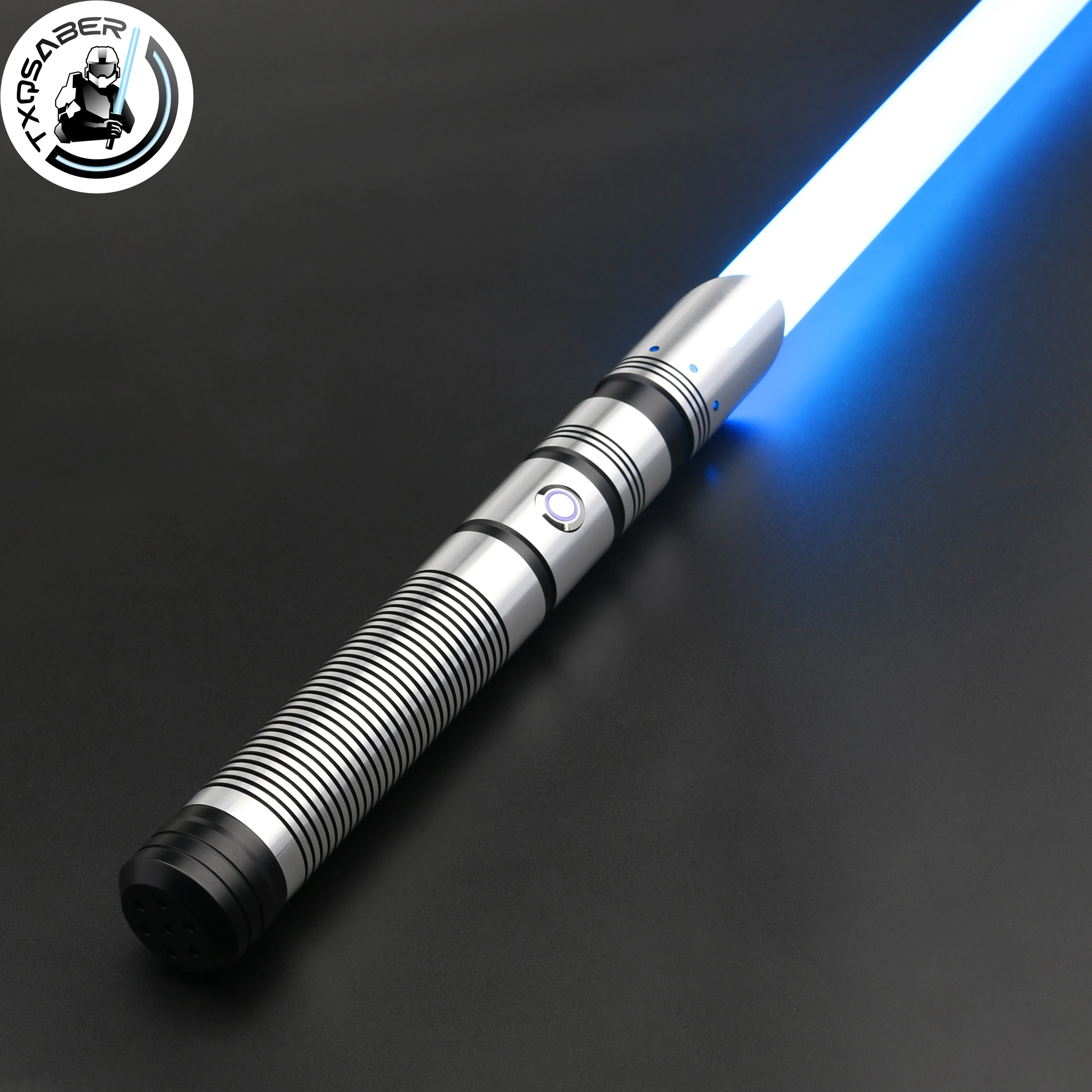 TXQSABER Pixel RGB Jedi Laser Sword Metal Handle Heavy Dueling Lightsaber 12 Colors Changing Smooth Swing FOC Laser Sword Toys