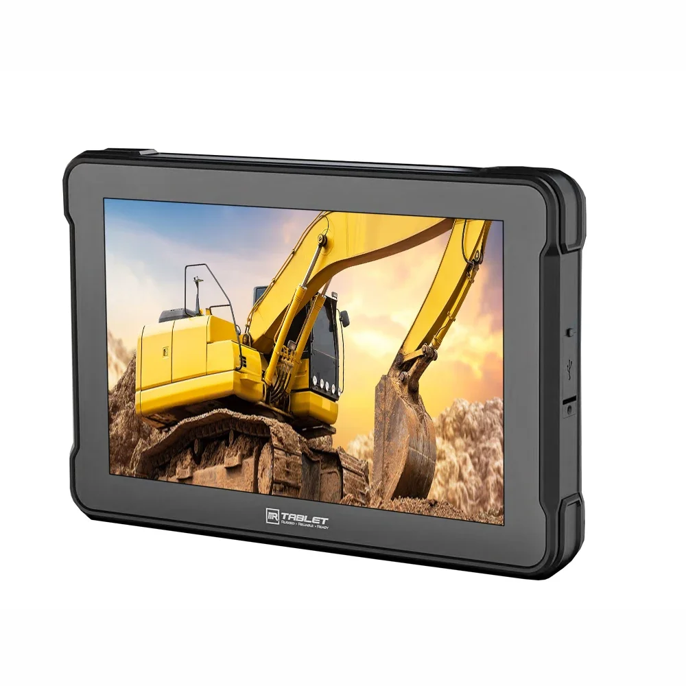 AT-10A 2023 New Style Waterproof 10 Inch 1000 Nits Rugged Tablet With 4G LTE GPS RJ45 Canbus Analog Input For Minin