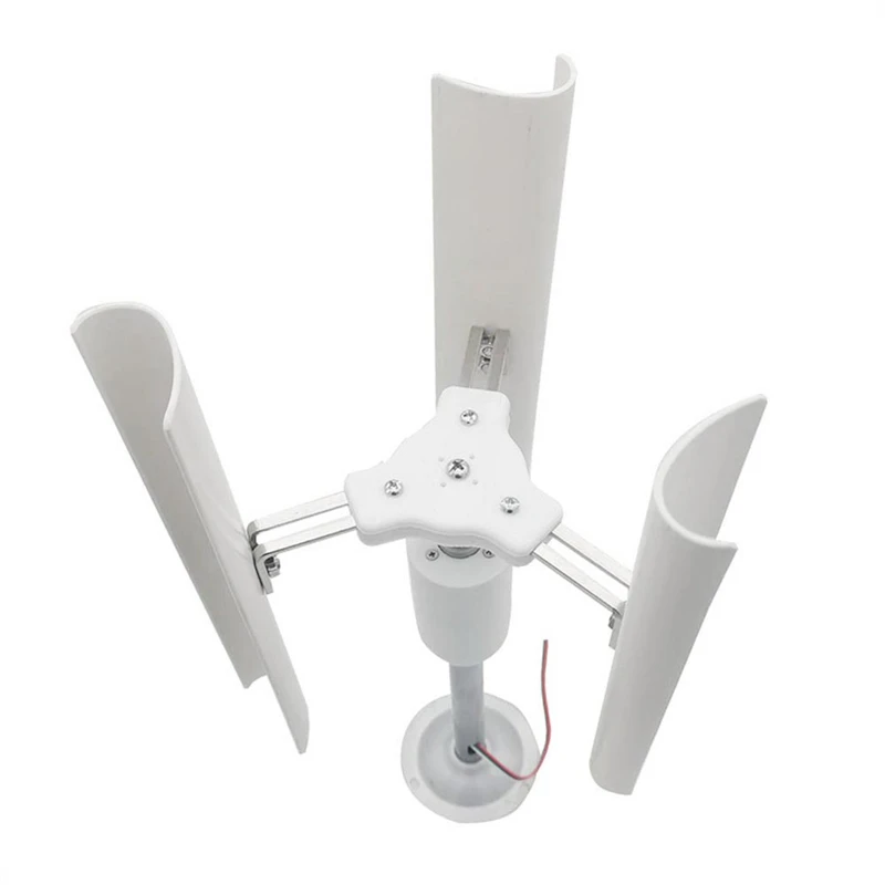 

Vertical Three-Blade Wind Generator Model Three-Phase Permanent Magnet Brushless Generator Low-Speed Windmill Tools DIY