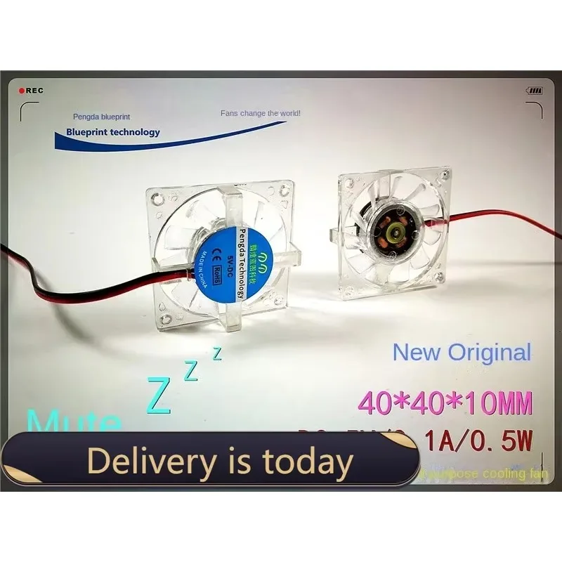 pa  Mute 4010 4cm 40*40 * 10mm Transparent 5V Cross Hanging Frame Graphics Card USB Cooling Fan