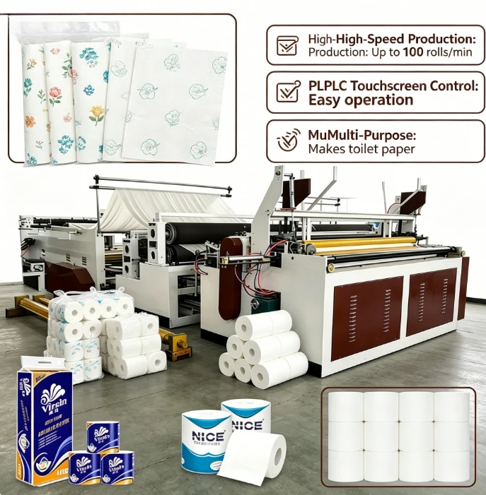 Customized High Speed Automatic Toilet Paper Making Machine