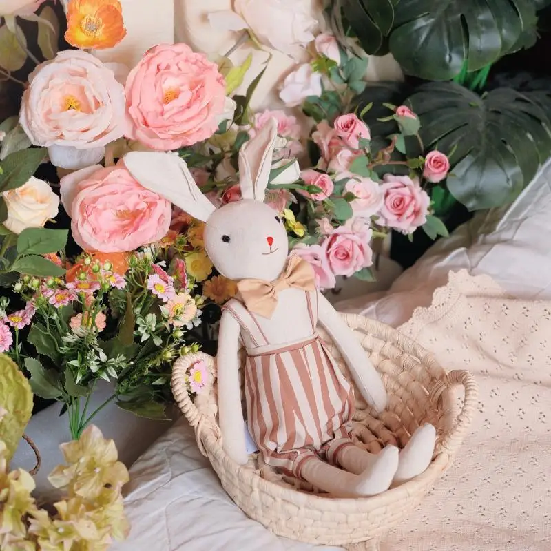 2025年新作 女の子の誕生日プレゼント用ファブリックおもちゃ、3～6歳の子供と女の子のクリスマス人形、リトルベア、ウサギ人形