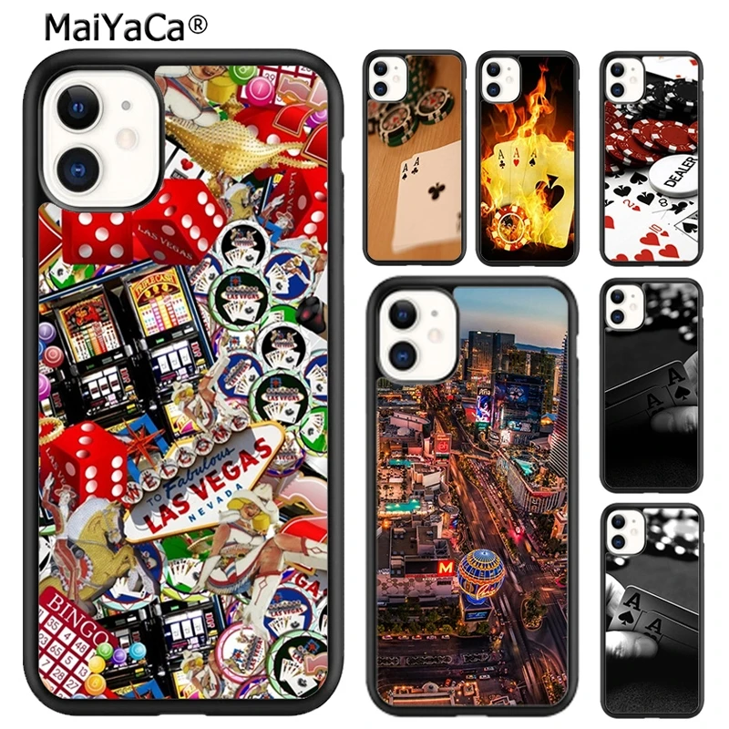 MaiYaCa CASINO LAS VEGAS POKER Phone Case Cover For iPhone 16 15 SE2020 6 7 8 plus 11 12 mini 13 14 pro max shell  coque