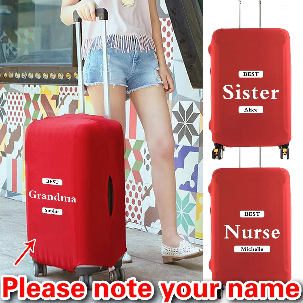 

Personalized Customized Simple Printed Luggage Cover Is Suitable for 18-32 Inch Luggage Fashion Travel Luggage Dust Cover.