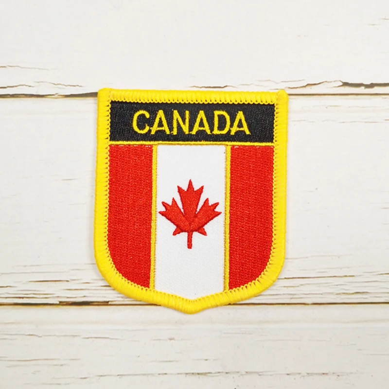 National Flag Shield Embroidery Patch Badge All Over the World 6*7cm  AUSTRALIA BELGIUM CANADA BRAZIL AUSTRIA CAMBODIA BELARUS