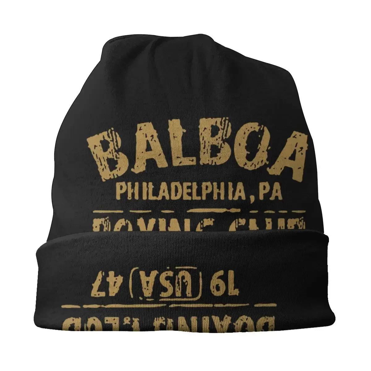 Rocky Balboa Club Handschuhe 1947 Mütze coole Outdoor Skull ies Mützen Hüte männlich Erwachsenen Frühling warme Multifunktion haube Strick mütze