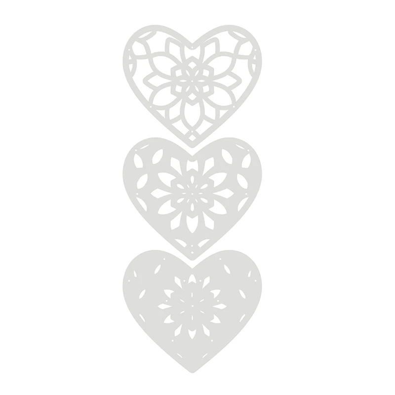 Kinsley Heart-shaped Layer Group Metal Cutting Mold Is Used For Paper-cutting Process And Business Card Printing Embossing Decor