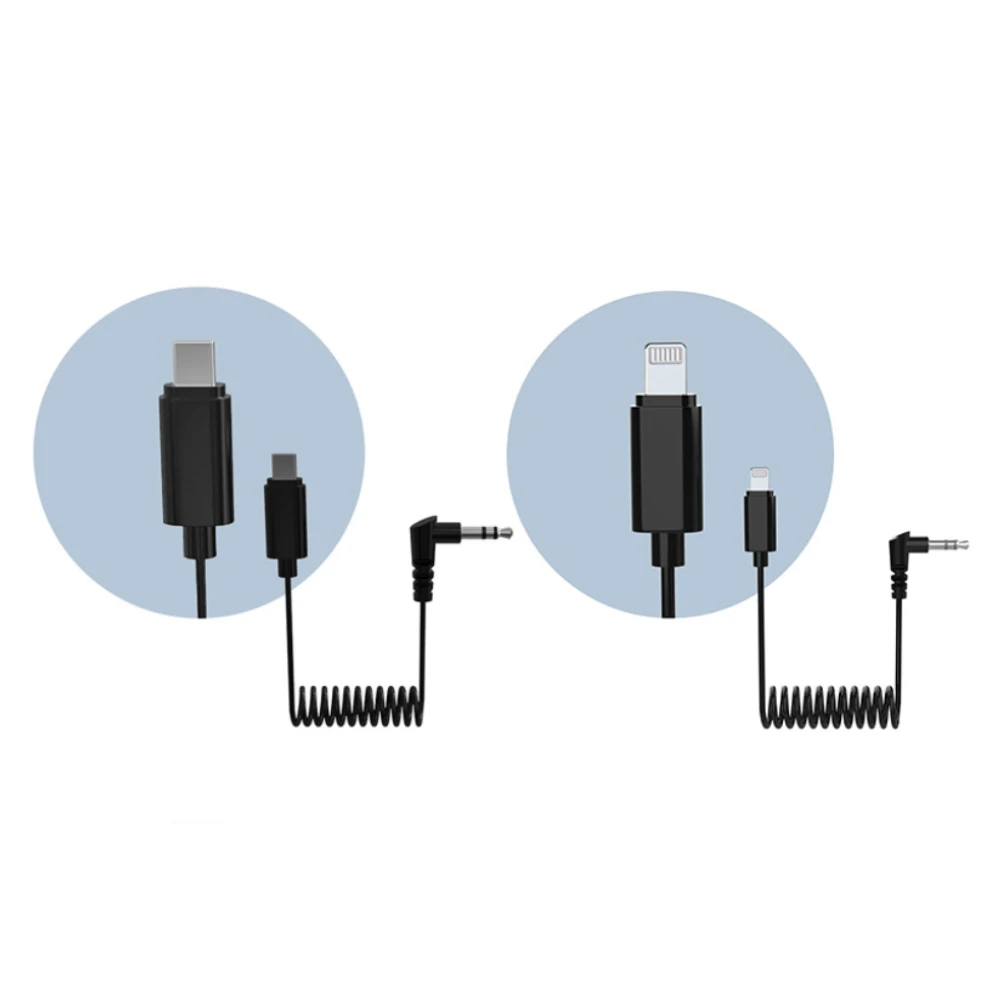 Hollyland MFi Certified 3.5mm TRS to Lightning Audio Adapter Cable for Lark M1 Lark 150 3.5mm TRS to Type-C Cable