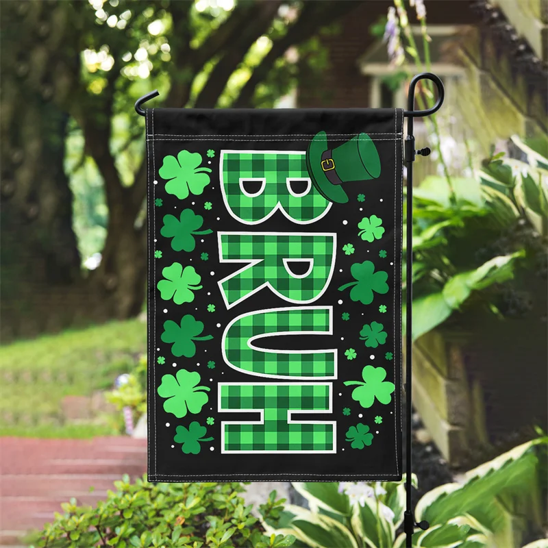 Aertemisi Funny Six Seven Bruh Leprechaun St Patricks Day 67 Meme 6 7 Series 3 Garden Flag for Yard Patio Porch Lawn
