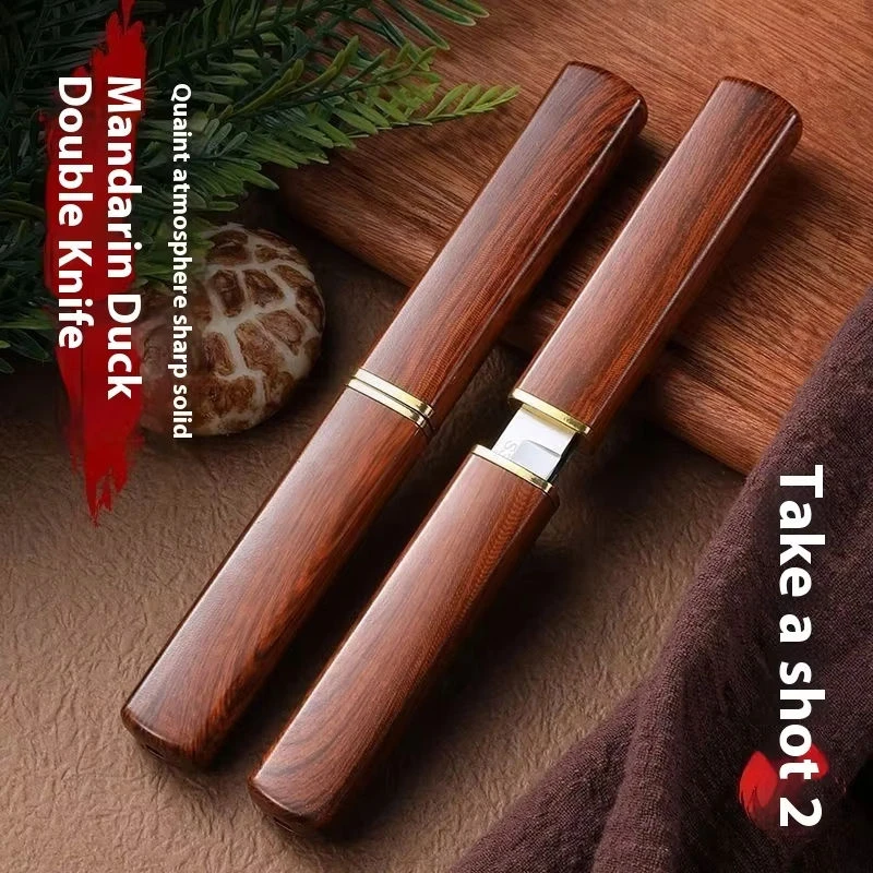 Professional Outdoor Knife Made Of Stainless Steel With A Fixed Blade And Two Edges Small Straight Blade, High Hardness 1-5 Pcs