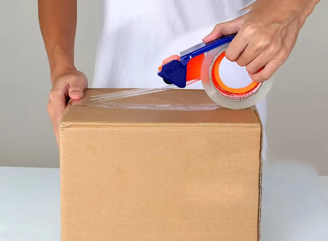 70 متر طول × 4.5 سنتيمتر عرض عالية شفافة واضحة التعبئة الشريط دائم لاصق قوي اكسبرس اللوجستية ختم الشريط