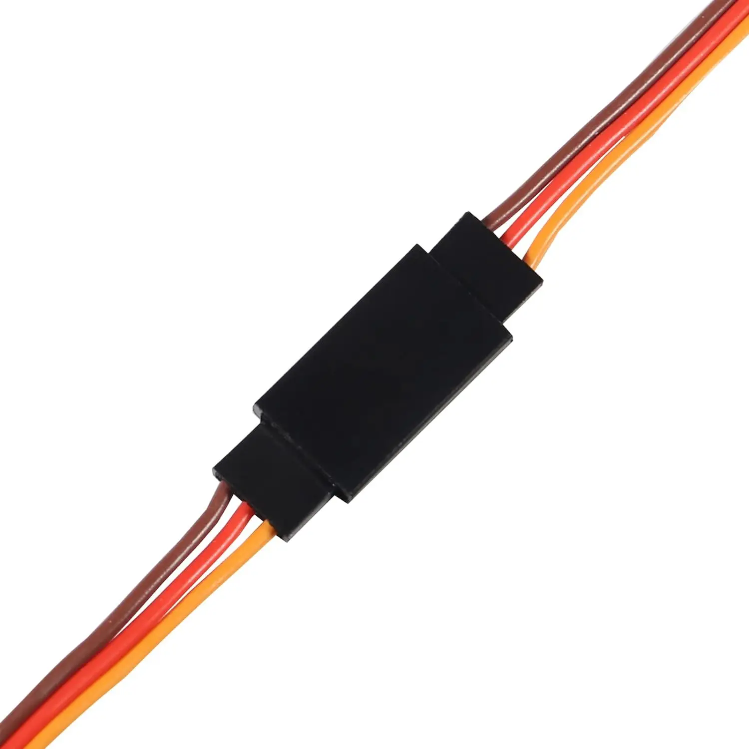 25PCS Servo Extension Lead Wire Cable 5 Sizes 3-Pin Servo Extension Cable Wire Cord Male to Female RC Servo Remote Control Cord