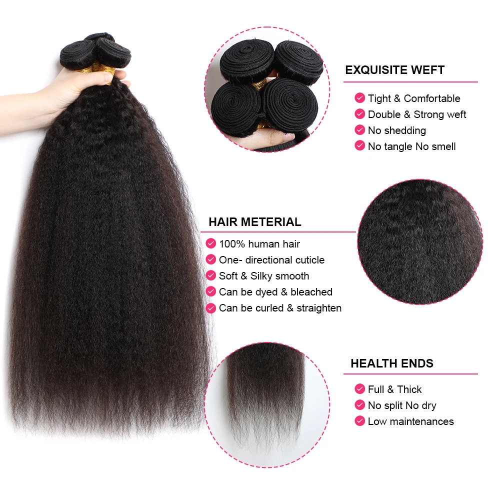 وصلات شعر Megeen-ريمي برازيلي للنساء ، شعر بشري ، غريب ومستقيم ، نسيج لحمة مزدوجة ، حزمة واحدة ، 3 حزم ، 4 حزم ، 20 بوصة ، 30 بوصة