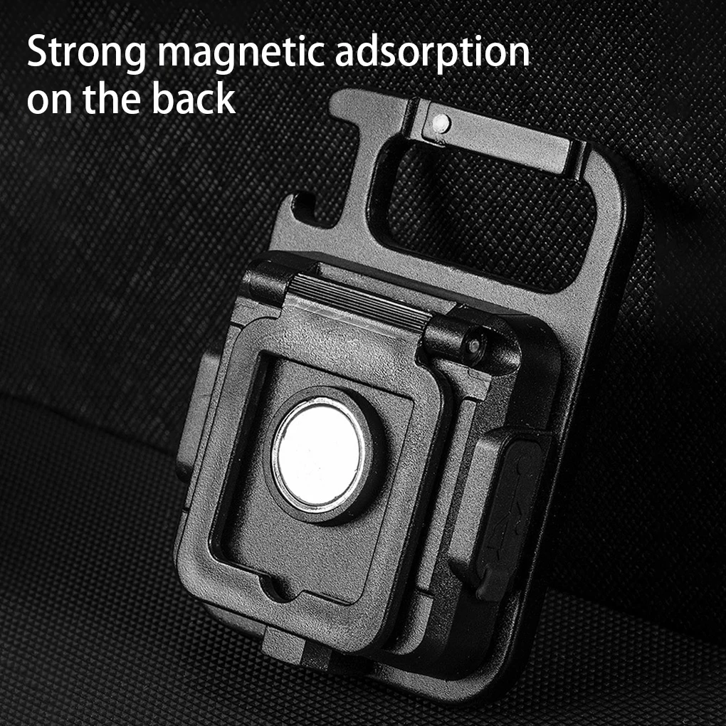 Outdoor Camping Pocket Work Light Mini LED Flashlight Magnetic 800 Lumens Rechargeable Spotlights accessory