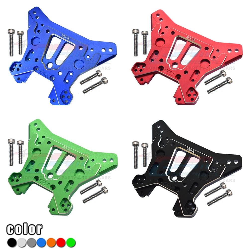 GPM Metal Rear Shock Tower Rear Shock Absorber Bracket Plate 9538 for Traxxas 1/8 Sledge 4WD Monster Truck 95076-4 RC Car