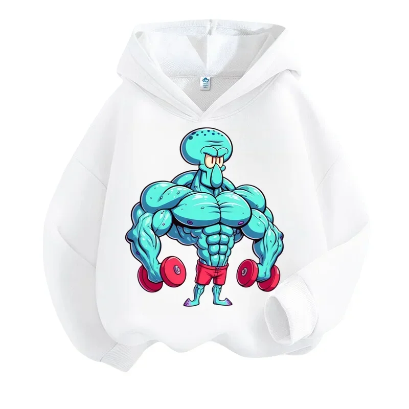 

Spongebob Autumn/Winter Fashion Casual Hooded Long-sleeved Children's Sports Hoodie Cute Hoodie For Boys And Girls