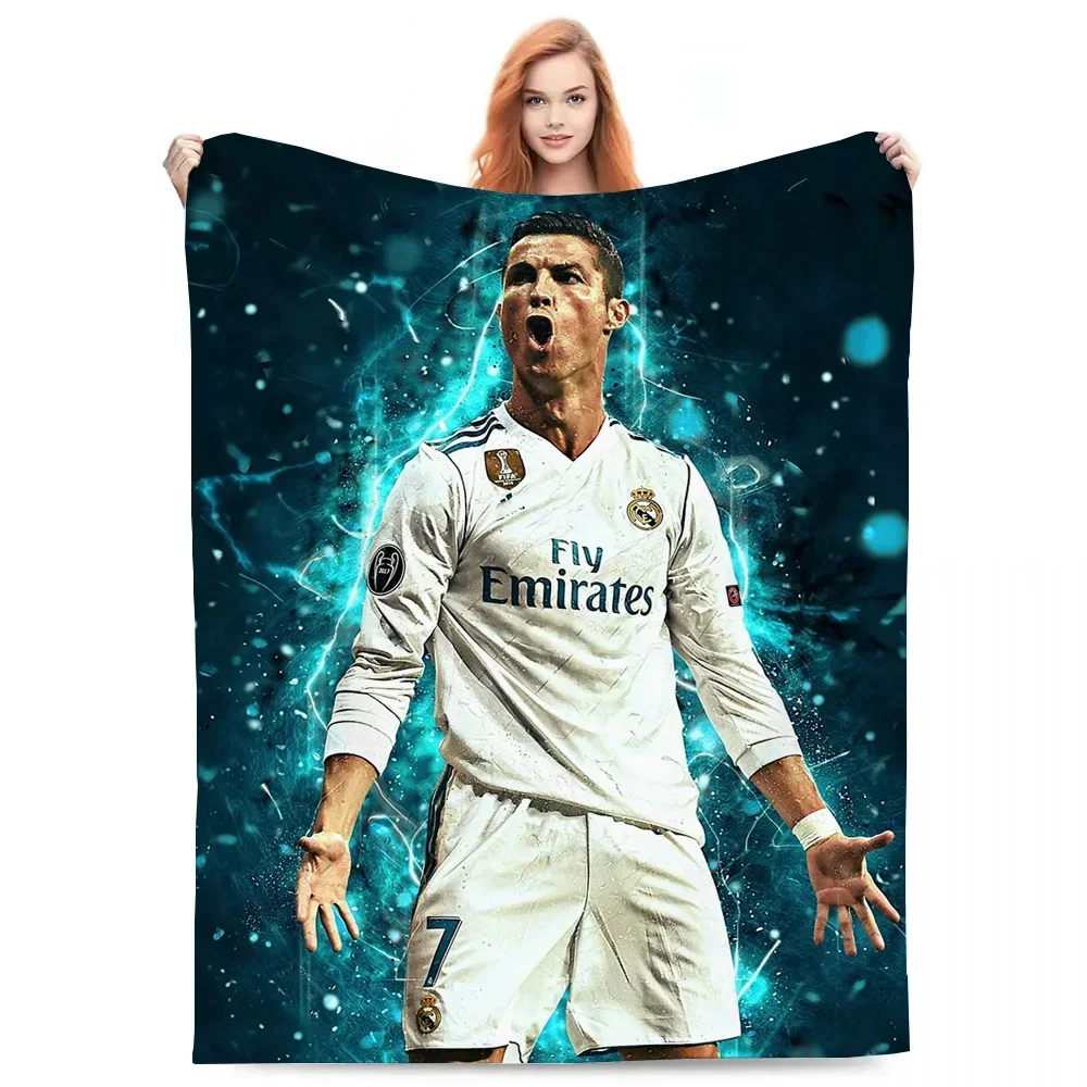 Ronaldo soffici coperte morbide e copriletto sul letto Plaid indossando coperta King Size Lion Kennedy Bears copridivano Txt