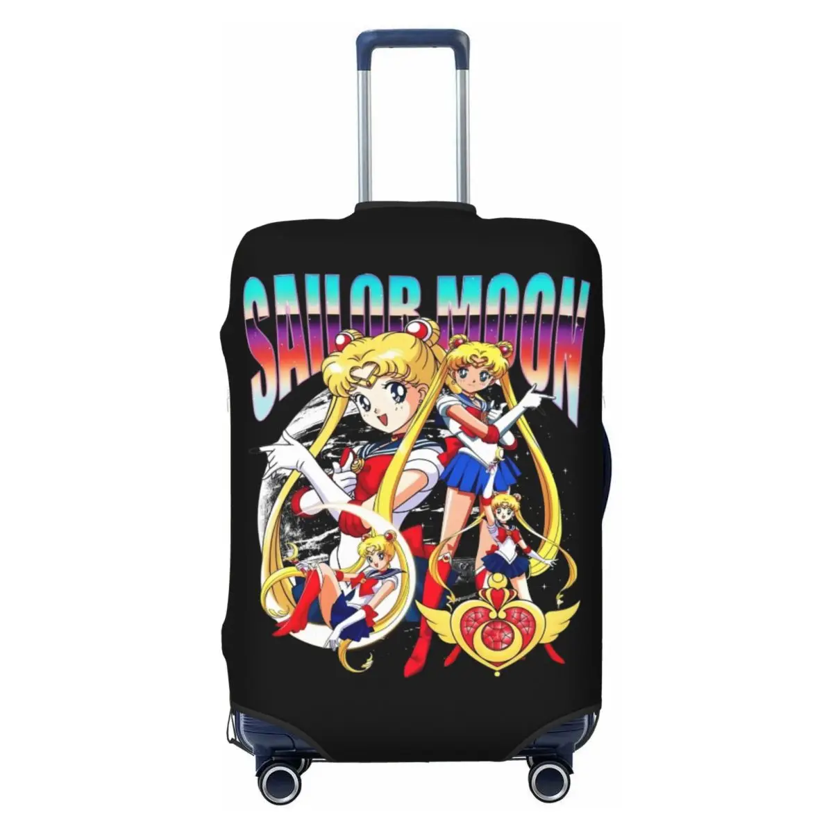 

Custom Sailors Moon Usagi Tsukino Suitcase Cover Elastic Japanese Luggage Protective Covers for 18-32 inch