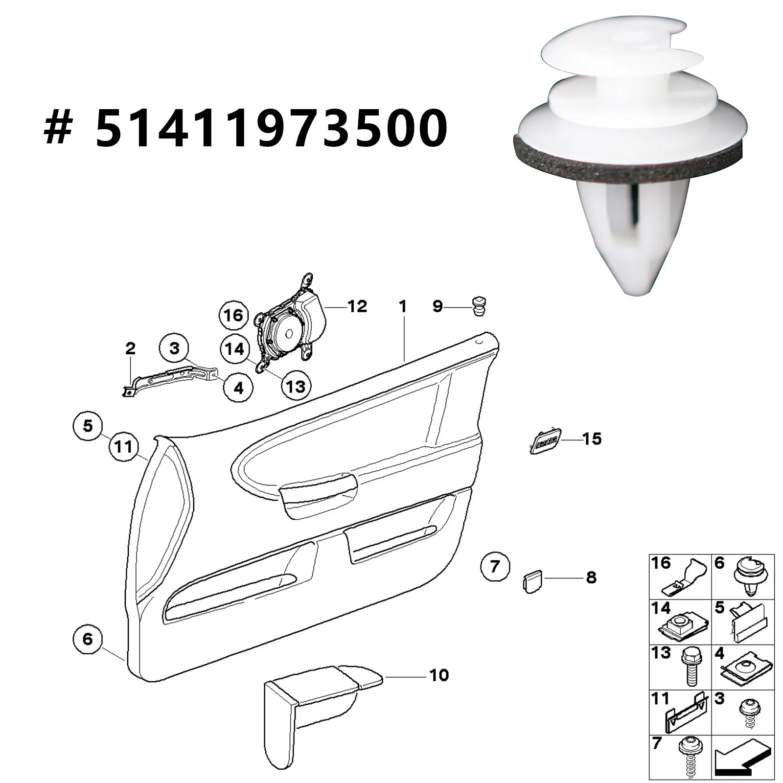 130PC Car Door Trim Panel Retainer Clips Bumper Shields Rivet Mud Flaps Screws for BMW 3 5 7 Series E46 E36 E34 E38 E39 M3 X3 X5