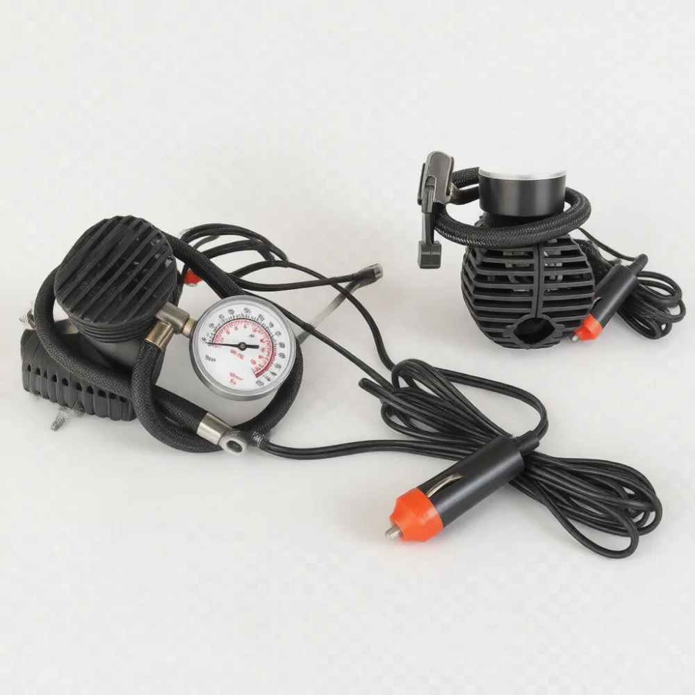 Efficient 12V Car Air Compressor Portable Electric Tire Inflator Pump Mini Auto Inflating Device For Vehicle Tires Parts