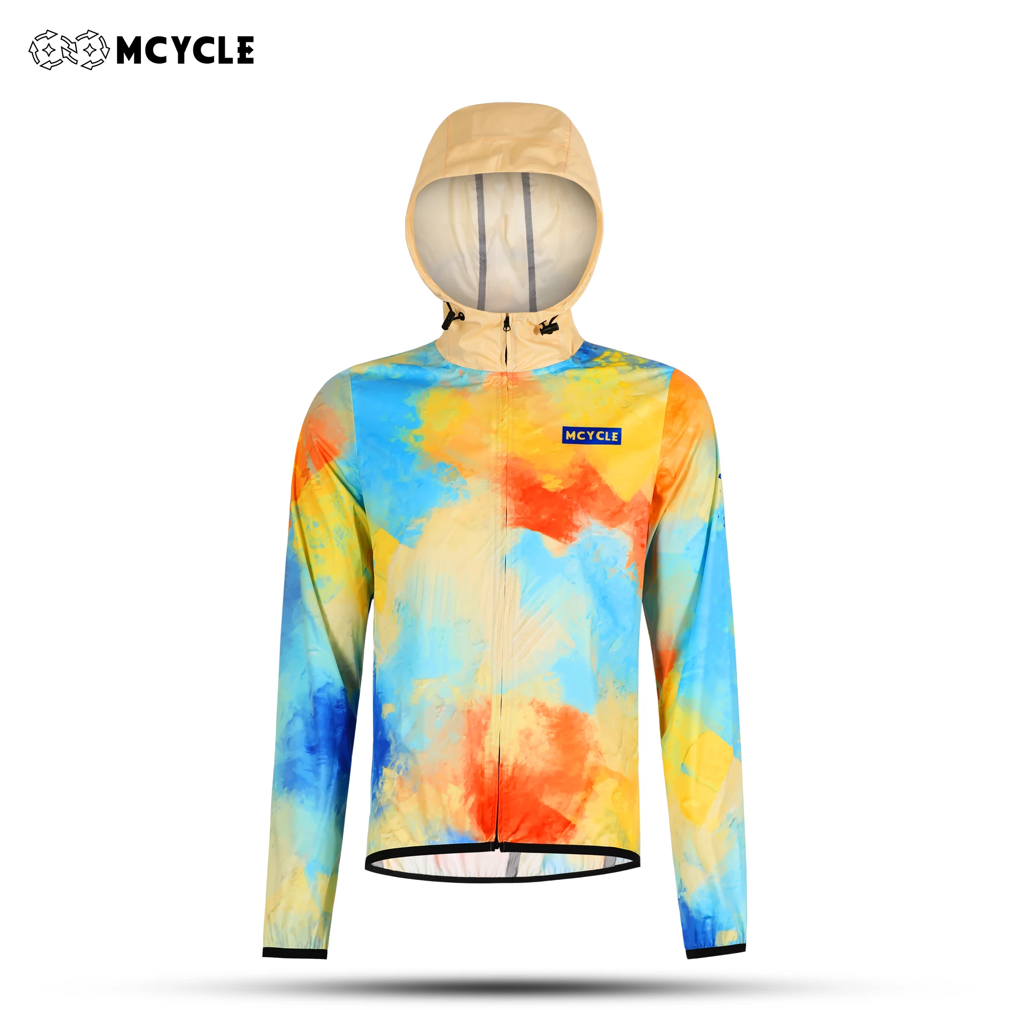 

Mcycle High-quality Waterproof Wind Jacket Zipper Windproof Cycling Clothing Hood Outdoor Hiking Cycling Windbreaker Jacket