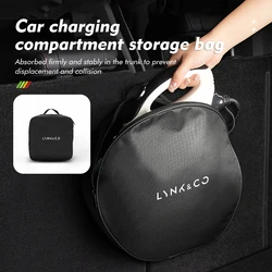 Car Charging Cable Storage Bag Carry Charger Container Storage For LYNK&CO 01 Phev 02 03 Phev 03+ 05 06 09 PHEV 09 MHEV