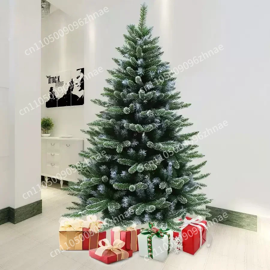 Five fingertips automatic decorative packaging Christmas tree 120CN-180CM Christmas tree snowflake spray encrypted mix