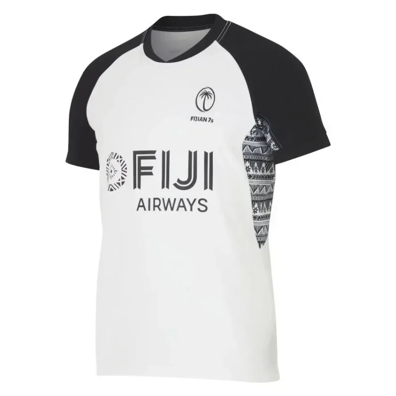 Fijian Drua 2024 Men's Running T-Shirt Rugby Singles Jersey Adult And Children's Training Uniform Kids T Shirt