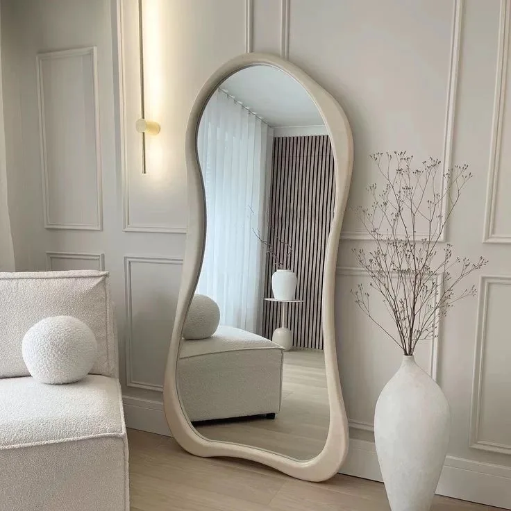 French light  full body  Internet celebrity floor  cream style full-length  household girls bedroom spec