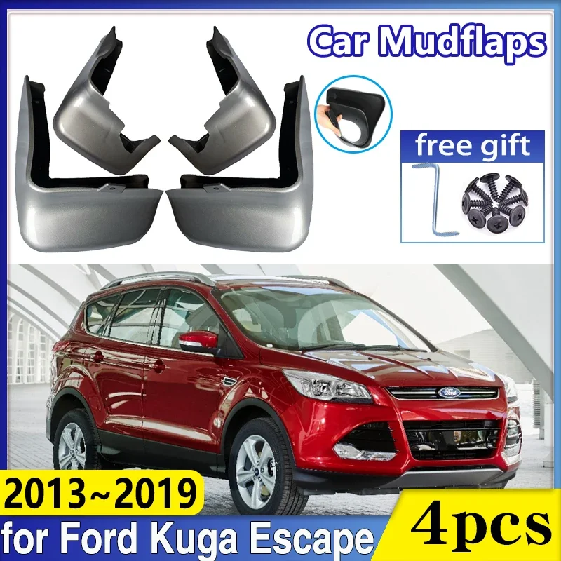 

Автомобильный брызговик для Ford Kuga MK2, аксессуары 2013 ~ 2019 2018 Escape C520, колесо, крыло, краска для выпечки, защита брызговиков, брызговики