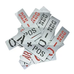 AB Negative Reflective Blood Group Patches Hook Backing Strip O POS Blood Type Badge for Backpack Helmet Tactical Attachment