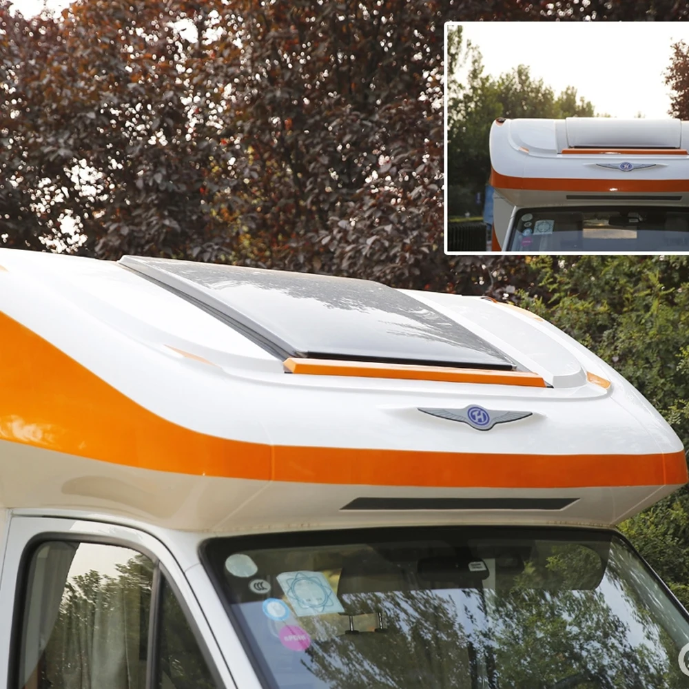 

Curved sunroof Golden Crown RV Zhongtian RV side window modification