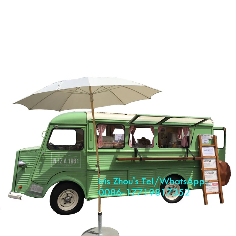 Netherlands Snacks Machinery Consession Electric Vintage Mobile Catering Food cart, Food Truck For Sale Europe