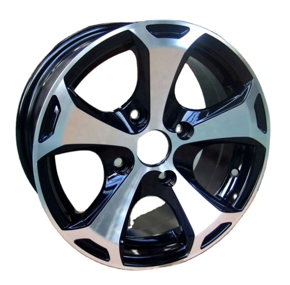 2024 Fashion Design 5 Spokes Aluminum 14 15 16 17 Inch Alloy Wheels 5*120 Alloy Car Wheels