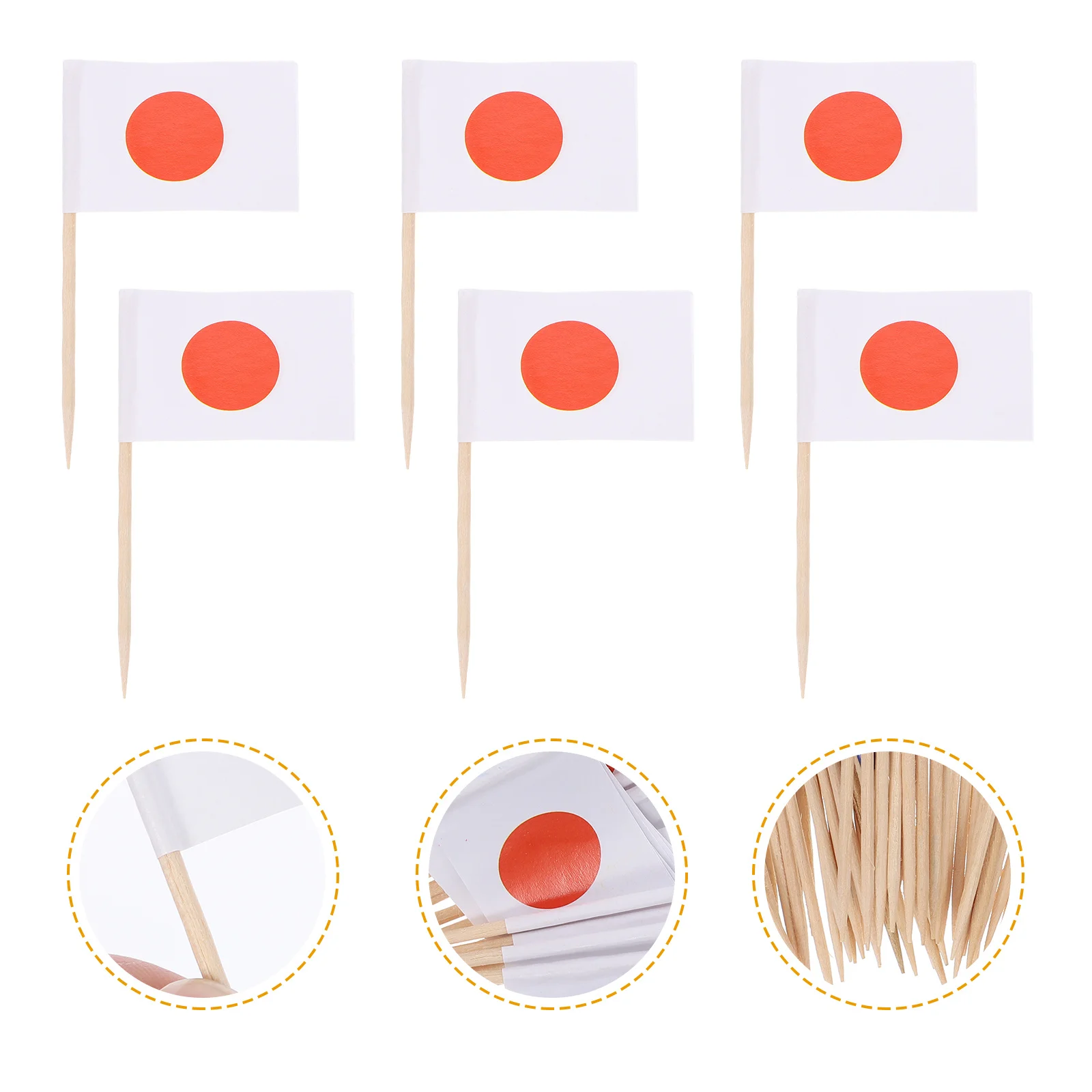 

Flag Toothpick Picks for Brazilian Cake Topper Decor Snack Sticks Mini Cocktail Flags Party Supplies