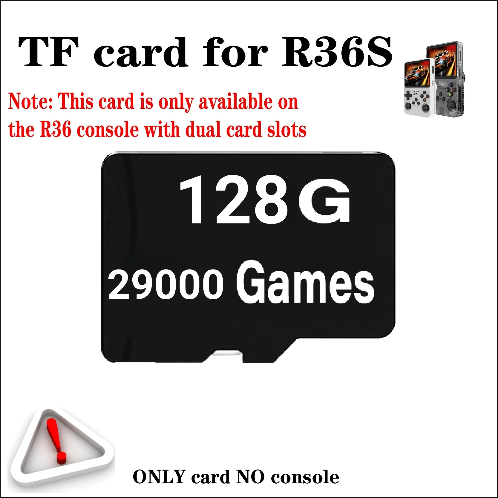 Memory Card For R36S Retro Handheld Video Game Consoles Linux System 3.5 Inch IPS Screen Portable Player 128GB 256GB Games Gifts view 4
