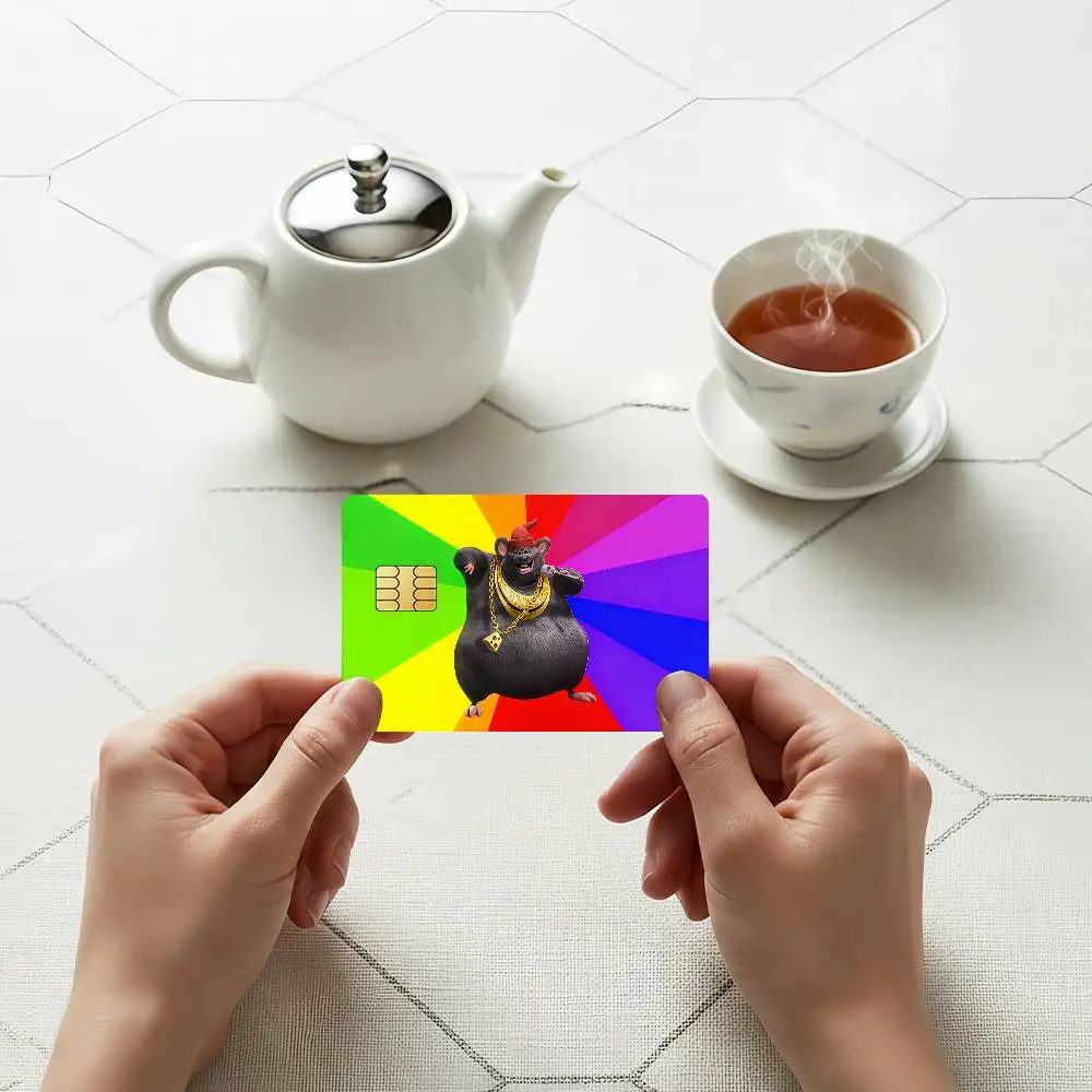 Musician B-Biggie Cheese Credit Skin Cover Card Stickers 4PCS Film Bus Pass Front Decoration Bank Debit Waterproof