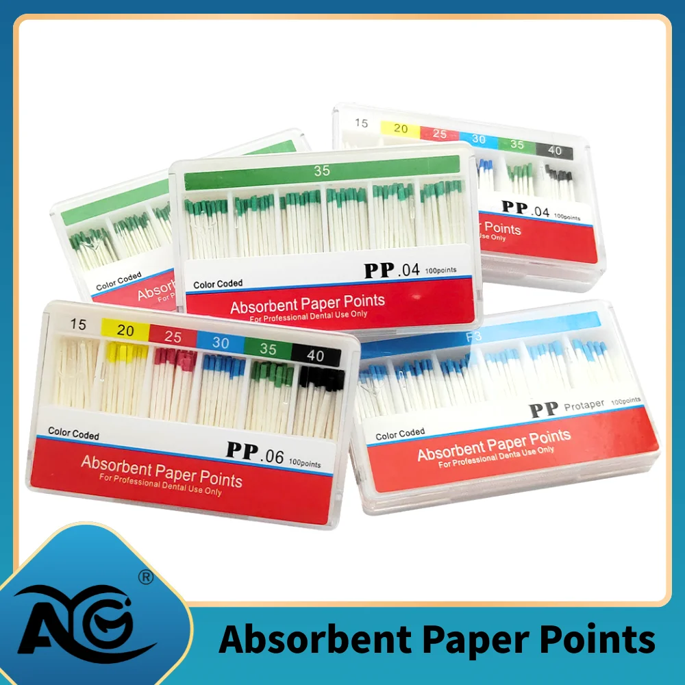 Dental Absorbent Paper Points Moisture Absorbing Paper Tips Taper 0.02 0.04 0.06 F1 F2 F3 Dental Clinics Consumables