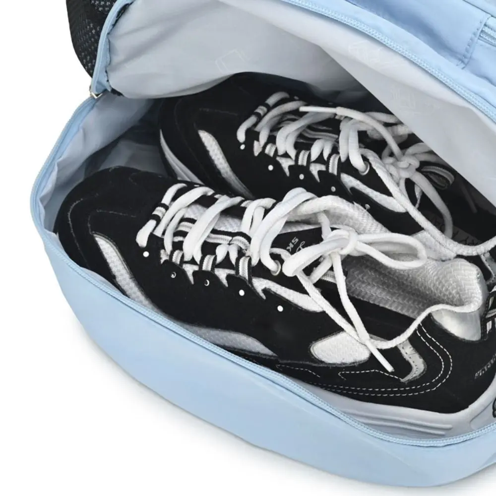 Multifunctional Badminton Racket Backpack with Shoes Pocket Large Capacity Pickleball Racket Bag Holds 2 Rackets Waterproof