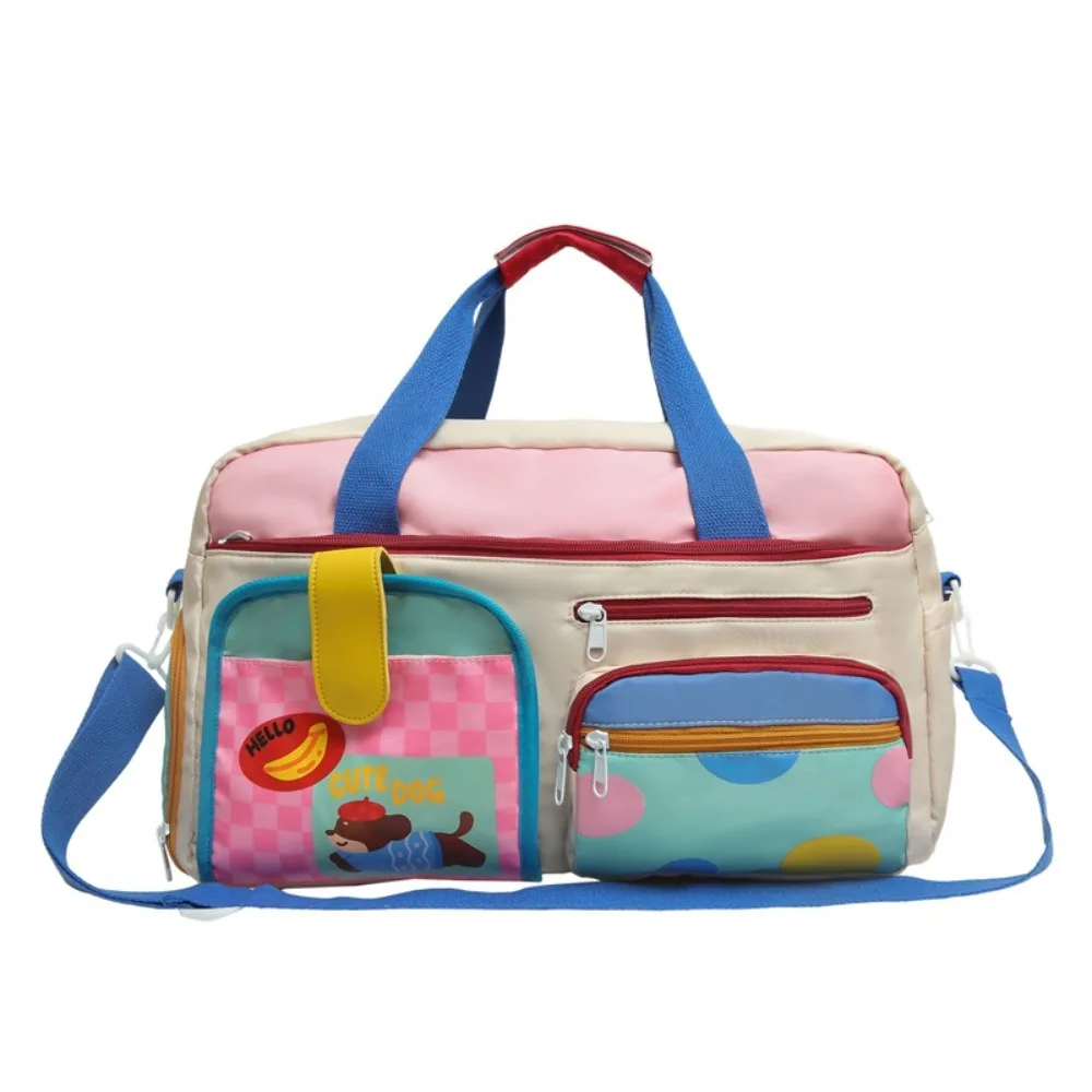 

Large Capacity Dopamine Travel Bag Multiple Pockets Dedicated Shoe Compartment Travel Duffle Bag Oxford Water-resistant