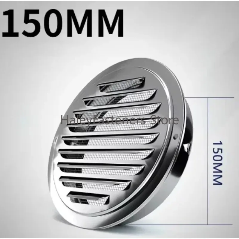 Stainless steel Exterior wall air outlet vent grille round duct cap air ventilation cover hole plug ventilation system
