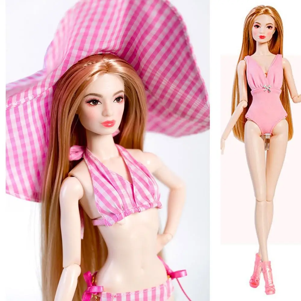 2025 New Handmade 30cm Doll Clothes Candy-colored Female Swimsuit Bikini for Dolls Barbie/supermode Dolls Accessories Girl Toys