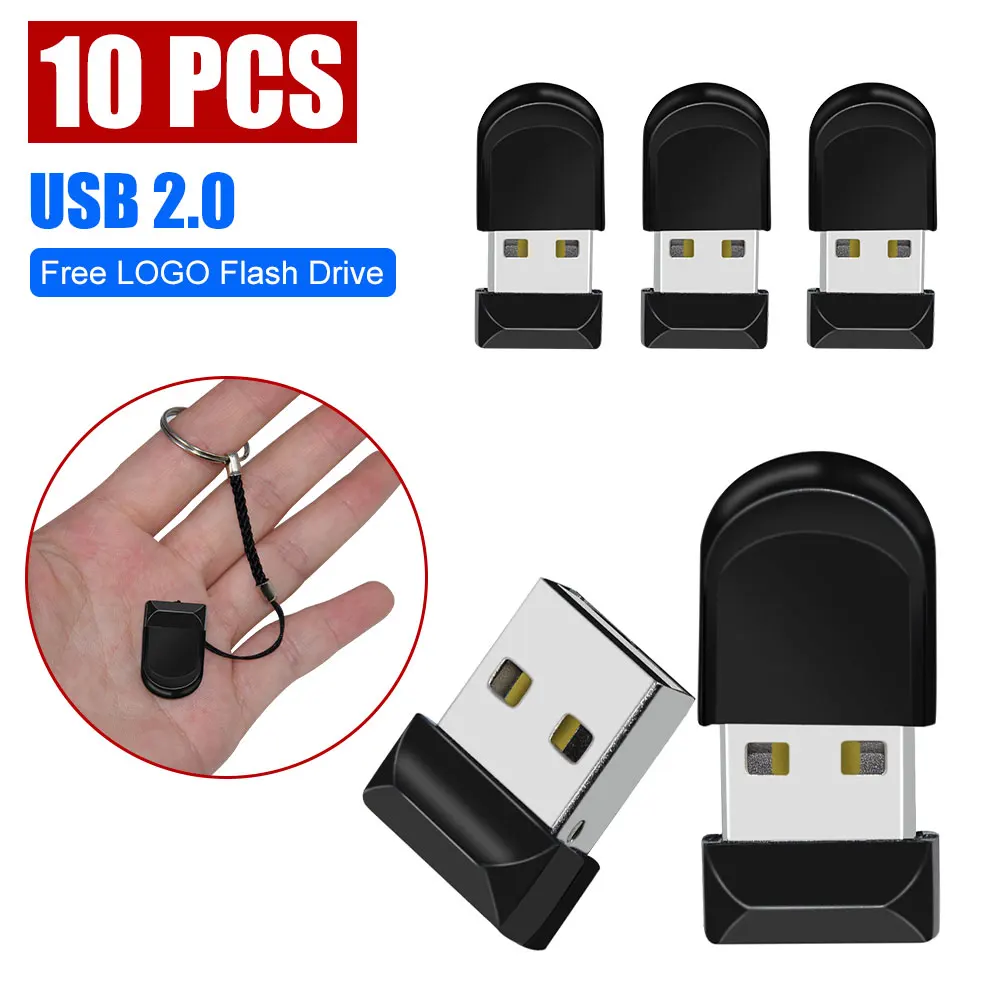 

10pcs Super Mini Waterproof 2.0 Usb Flash Pen Drive 4GB 8GB 16GB 32GB Memory Pendrive 64GB Cle Sticks Free Custom Logo