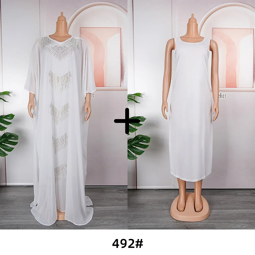 Abayas For Women Dubai Luxury Chiffon Boubou Muslim Fashion Dress Caftan Marocain Wedding Party Dresses Robe Djellaba Femme 2023