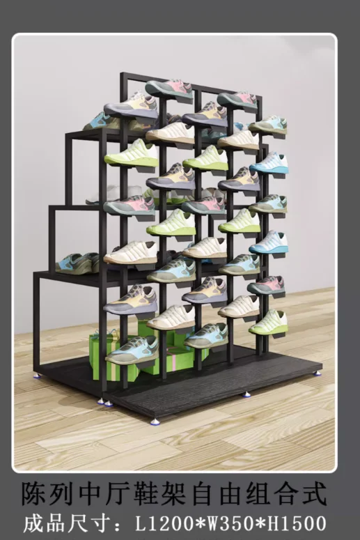 Shoe store Shoe rack belt rack children's shoes rack shop Multi-storey clothing store bag display cabinet shopping mall with sho