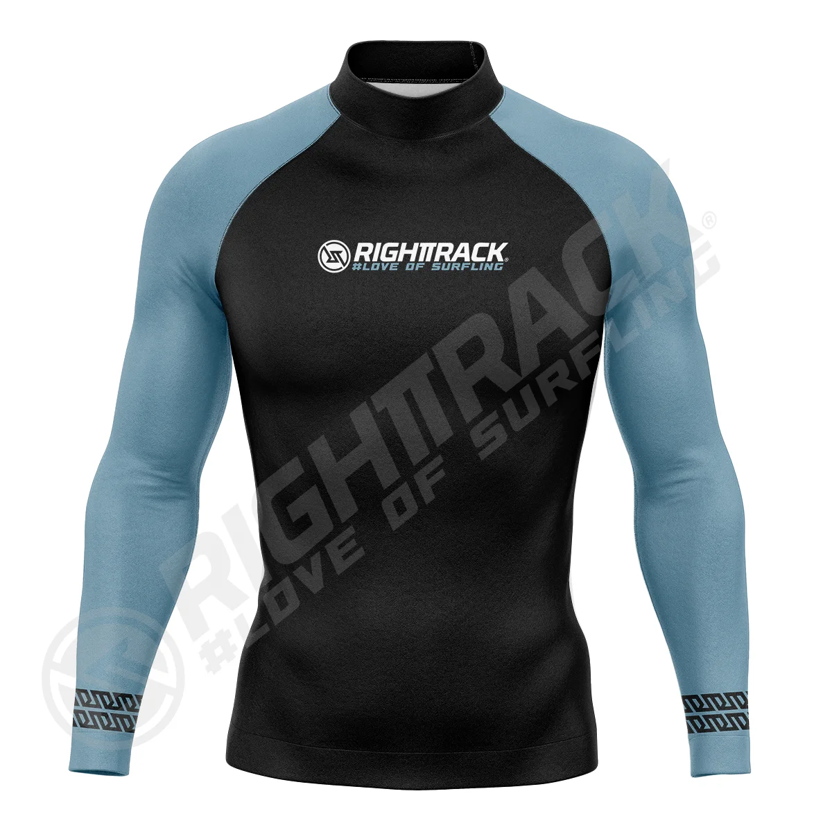 Chemises de surf à manches longues Rashguard pour hommes, sweat-shirt de surf en tissu LyJean-, protection UV, maillots de bain RIGHTTRACK, crème