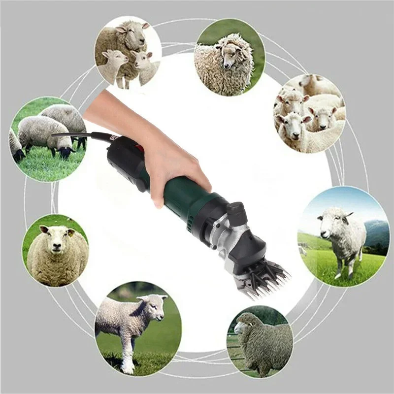 1500W 6 Speeds Sheep Shears Professional Heavy Duty Electric Shearing Clippers, for Shaving Fur Wool in Sheep