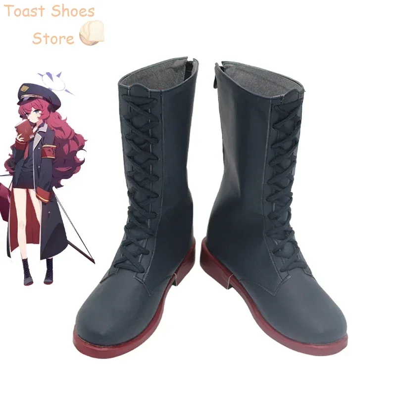 Game Blue Archive Natsume Iroha Cosplay Shoes PU Leather Shoes Halloween Carnival Boots Cosplay Prop Costume Prop