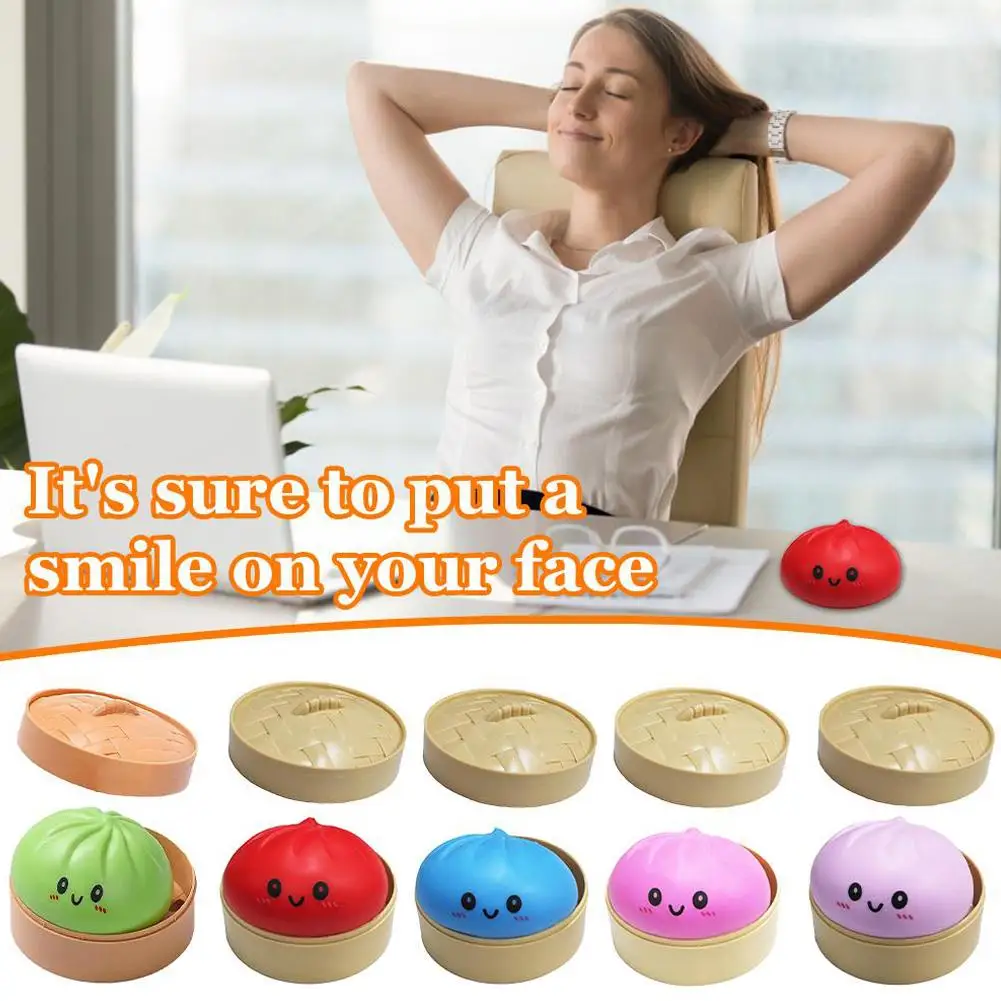 Blind Box Colorful Dumpling Squishy Toy - Slow Rebound Anti-Anxiety Stress Reliever, Enhance Happiness Fidget Gift ﻿