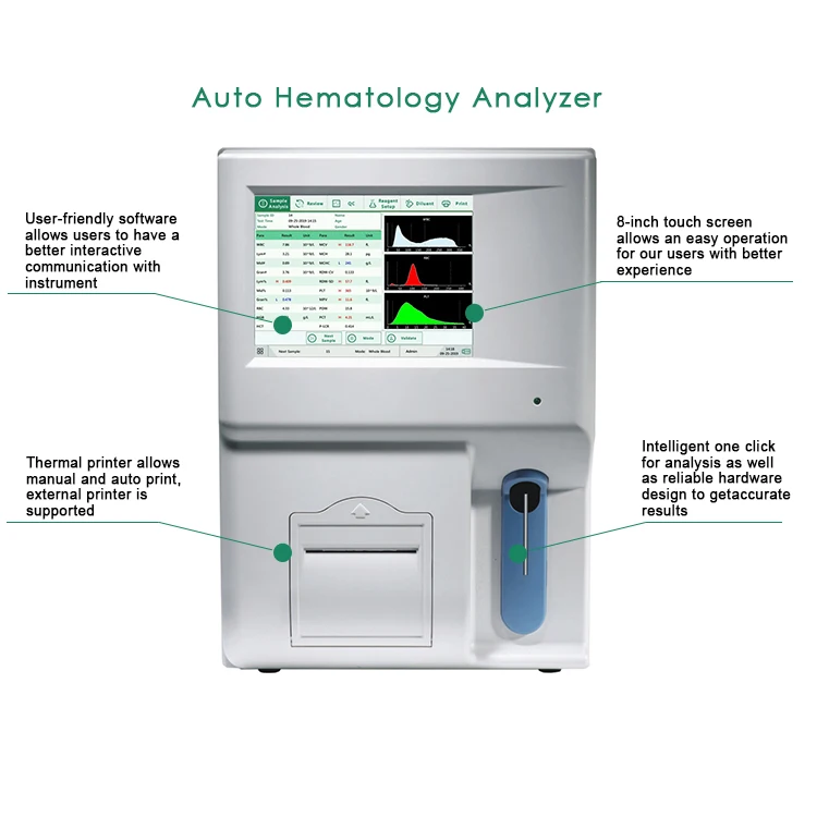 Fully automated clinical veterinary analyzer, pathology analysis equipment, affordable